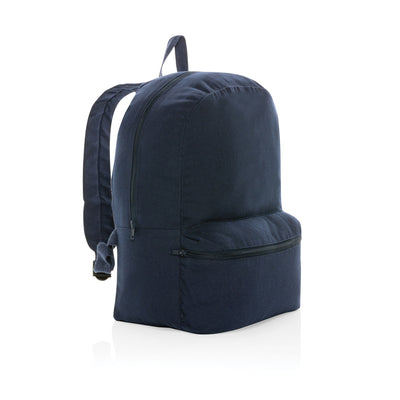Recycled Canvas Undyed Backpack Bags The Ethical Gift Box (DEV SITE) Navy  